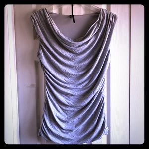 SALE!! 5/$20 - Gray drape top